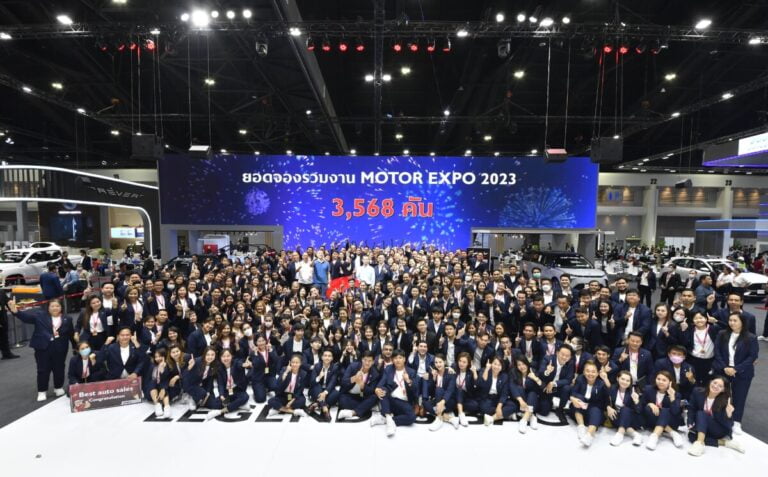 เอ็มจี ปลื้ม กวาดยอดจอง 3,568 คัน ในงาน MOTOR EXPO 2023