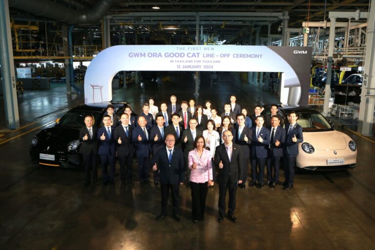 เกรท วอลล์ มอเตอร์ เปิดสายการผลิตรถไฟฟ้า ORA Good Cat ในไทย