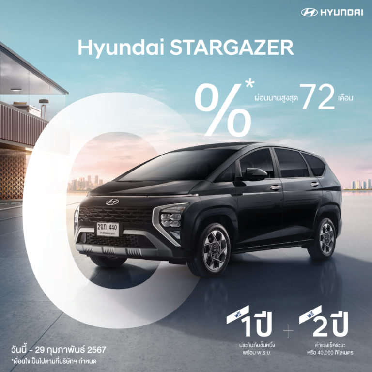 ฮุนได อัดโปรโมชั่นแรงต้อนรับปีใหม่ 2567