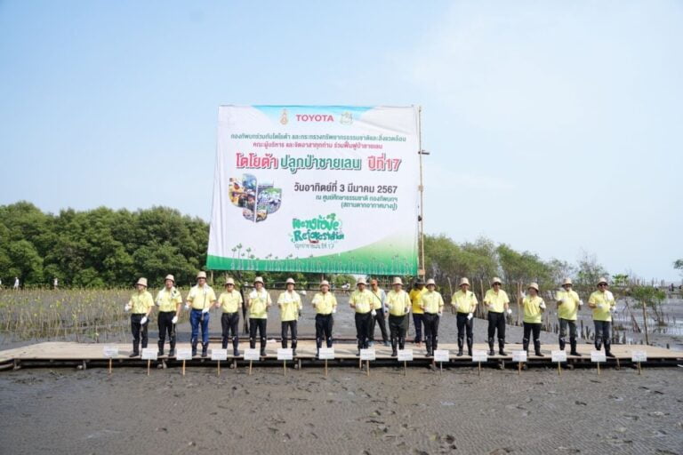 โตโยต้า ต่อยอดกิจกรรมปลูกป่าชายเลน ปีที่ 17 สู่ความเป็นกลางทางคาร์บอน